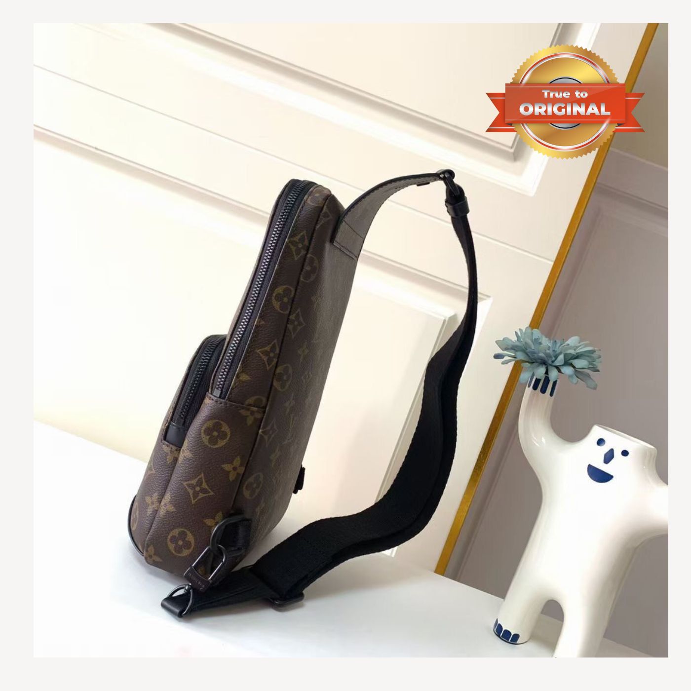 [True-to-ORIGINAL] Louis Vuitton Avenue Sling Bag Brown For Men 12.2in/31cm